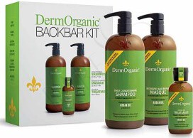 DermOrganic Daily Hydrating Shampoo 500ml + Daily Hydrating Conditioner 500ml + Leave-In Hair Treatment 120ml