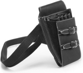 Scissor holster strapped