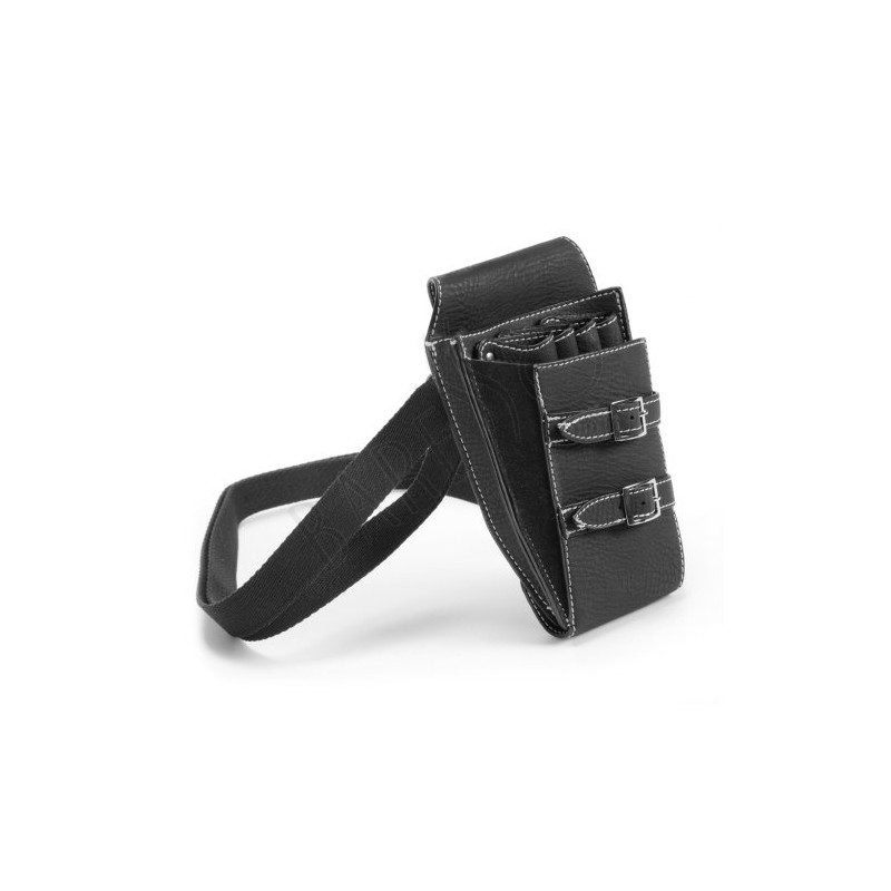 Scissor holster strapped