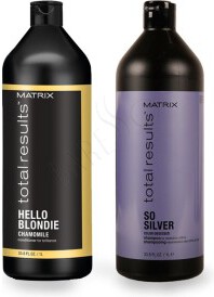 Matrix Total Results Color Obsessed So Silver Shampoo 1000ml + Hello Blondie Conditioner 1000ml