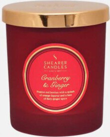 Shearer Candles Jar With Lid Cranberry and Ginger 35h