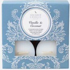 Shearer Candles Tea Lights Vanilla & Coconut x 8