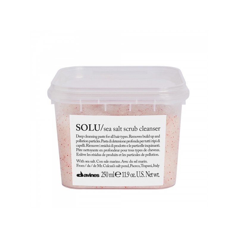 Davines SOLU sea salt scrub cleanser 250ml