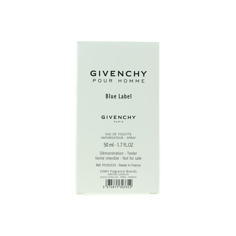 Givenchy Pour Homme Blue Label EdT 50ml (TESTER)