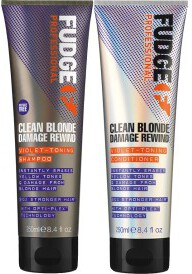 Fudge Clean Blonde Violet Toning Shampoo 250ml + Conditioner 250ml