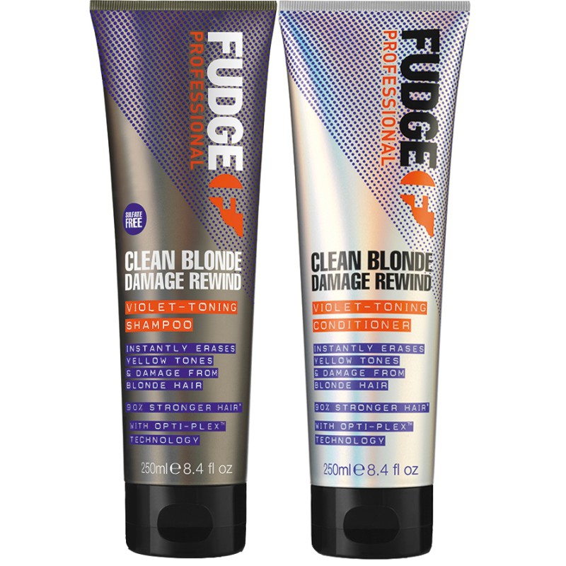 Fudge Clean Blonde Violet Toning Shampoo 250ml + Conditioner 250ml