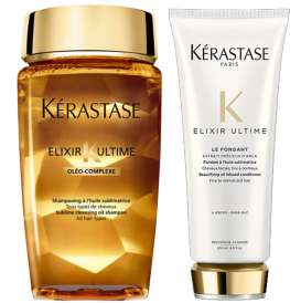 Kerastase Elixir Ultime shampoo 250ml+Kerastase Elixir Ultimate Fondant 200ml