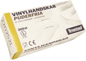 VinylHandskar Puderfria Large 200st