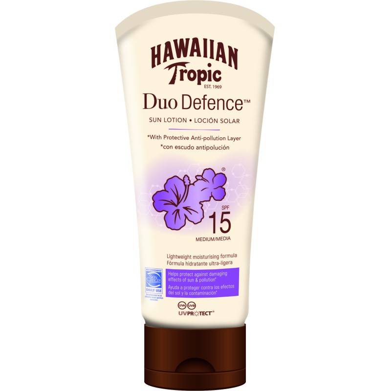 Hawaiian DuoDefence Sun Lotion SPF 15 180ml