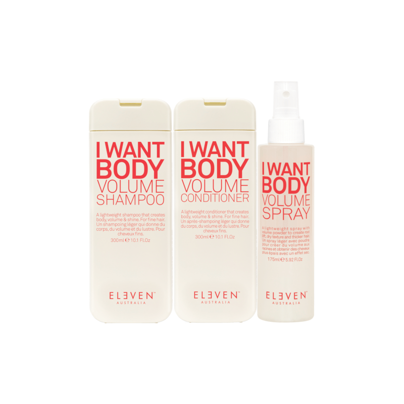 Eleven Australia Volume Trio - Shampoo + Conditioner + I Want Body Texture Spray