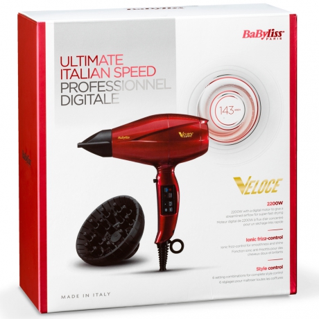 Babyliss Hårfön Veloce Digital 6750DE