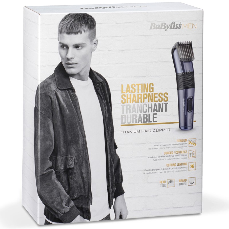 Babyliss Hair Clipper Titanium E976E