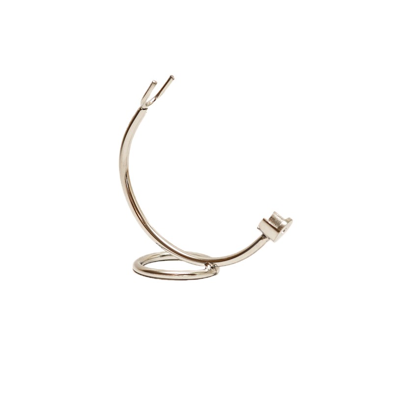 Mountaineer Brand White 3pin shav. & Chrome Stand Mountaineer Brand White 3pin shav. & Chrome Stand