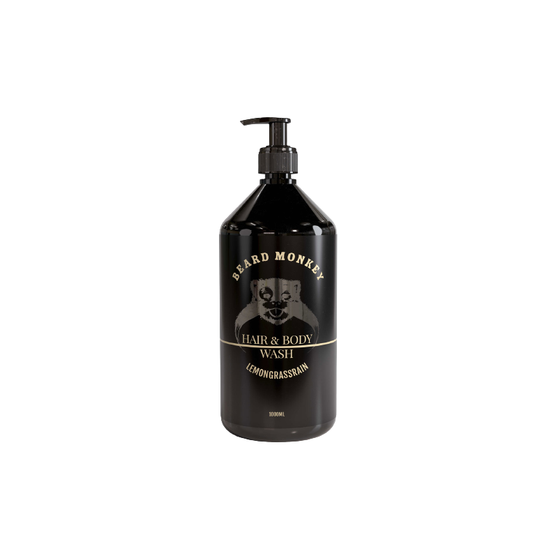 Beard Monkey Hair & Body Shampoo Lemongrass 1000ml