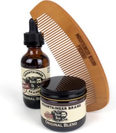 Mountaineer Brand Original Blend Beard Oil & Balm Duo with Comb