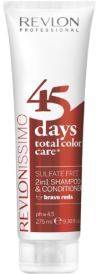 Revlon 45 Days Sulfate Free Shampoo & Condtioner Brave Reds 275ml