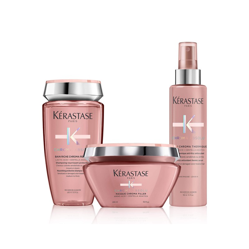 Kérastase Chroma Absolu Bain Rich Chroma Respect Trio Thermique Paket