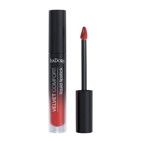 Isadora Velvet Comfort Liquid Lipstick Hot Coral 57