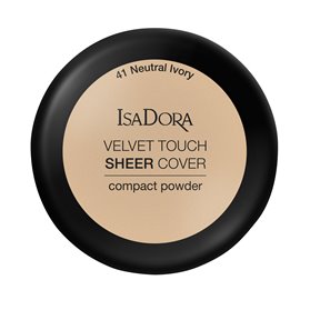 IsaDora Velvet Touch Sheer Cover Compact Powder 41 Neutral Ivory (2)