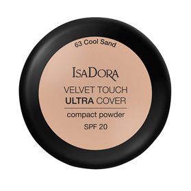Isadora Velvet Touch Ultra Cover Compact Powder SPF 20 Cool Sand 63 (2)