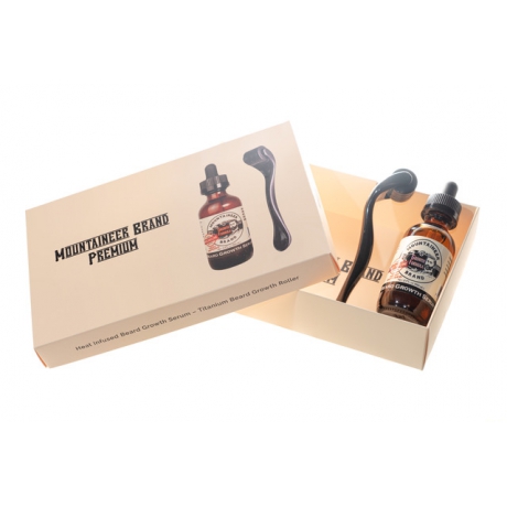 Mountaineer Brand Beard Growth Serum & Titanium Dermaroller Set Mountaineer Brand Beard Growth Serum & Titanium Dermaroller Set