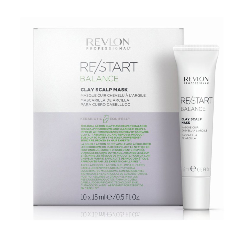 Revlon Professional Restart Balance clay scalp mask 10x15ml