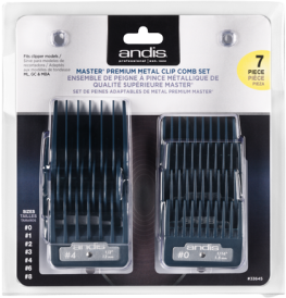 Andis Master Premium Metal Clip Comb Set, 7st distanskammar