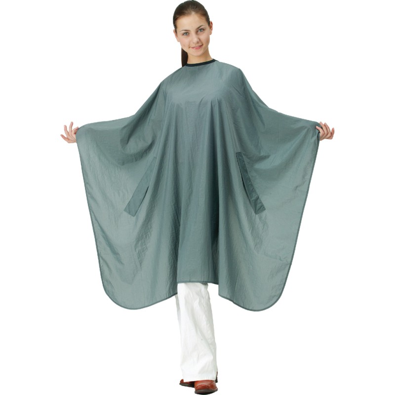 Wako Crinkle cape, grey 