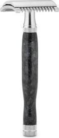 Safety razor marble, black