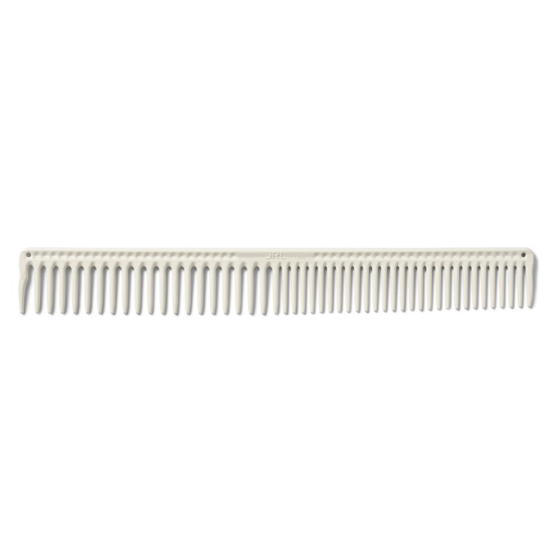 JRL Long round tooth cutting comb 9" White