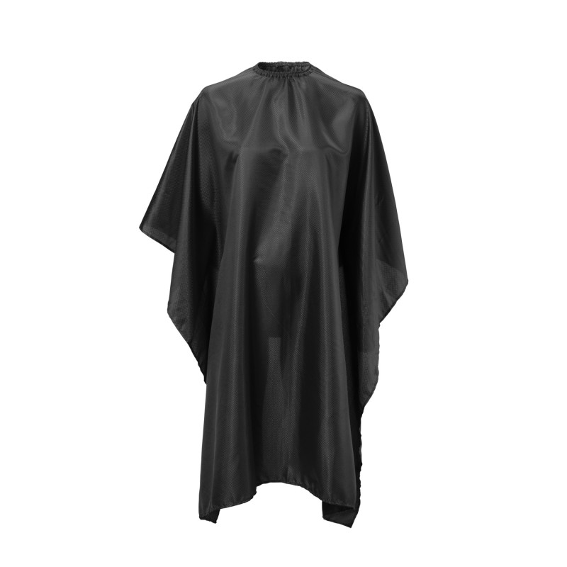 Cutting cape black, with dots