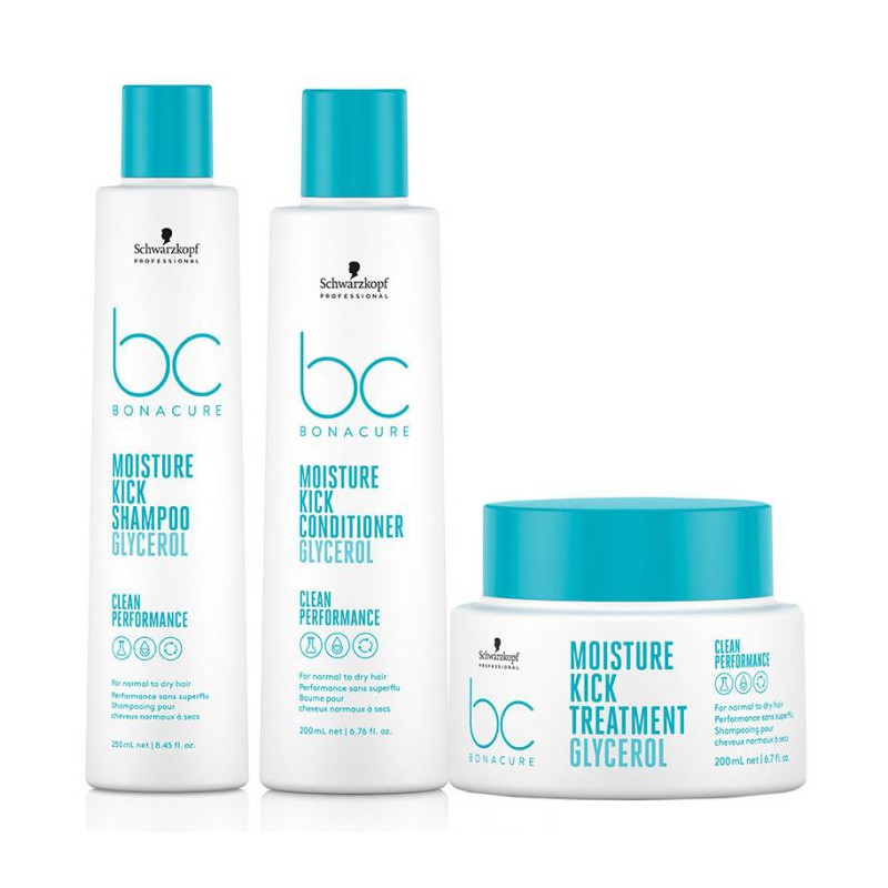 Schwarzkopf BC Bonacure Moisture Kick Trio 250ml + 200ml + 200ml