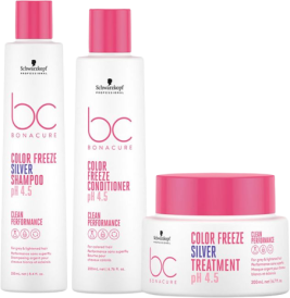 Schwarzkopf BC Bonacure Color Freeze SILVER Trio 250ml + 200ml