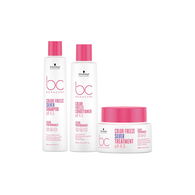 Schwarzkopf BC Bonacure Color Freeze SILVER Trio 250ml + 200ml