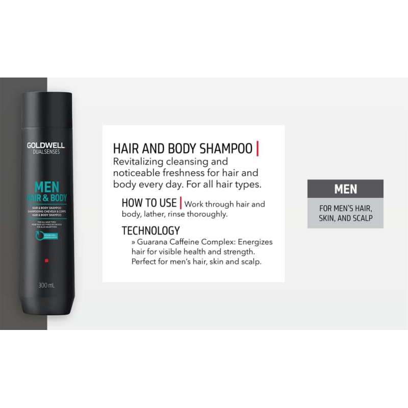 Goldwell Dualsenses Men Hair & Body Shampoo 300ml