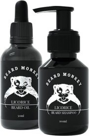 Beard Monkey Kit Oil 50ml & shampoo 100ml(Licorice)