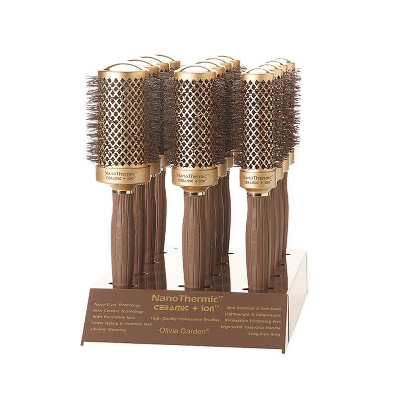 Olivia Garden Nano Thermic Ceramic+Ion Display 12pcs