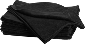 Bleachsafe towel black S 12st