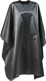 Satin cape. gunmetal