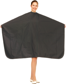 Hairdye cape. black wide