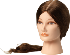 Premium Mannequin Female Extra long darkbrown (55-60cm)