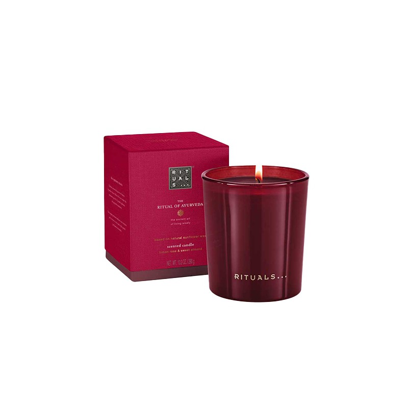Rituals Ayurveda Scented Candle Indian Rose & Sweet Almond Oil 290ml