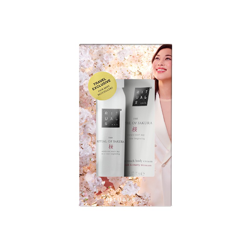 Rituals Sakura Set Shower Gel 50ml/Body Cream 70ml 120ml