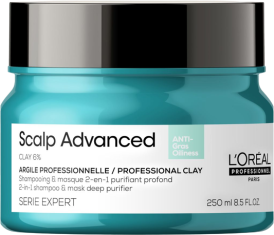 L'Oréal Professionnel Scalp Advanced Anti-Oiliness 2-in-1 Deep Purifier Clay Hair Mask 250ml