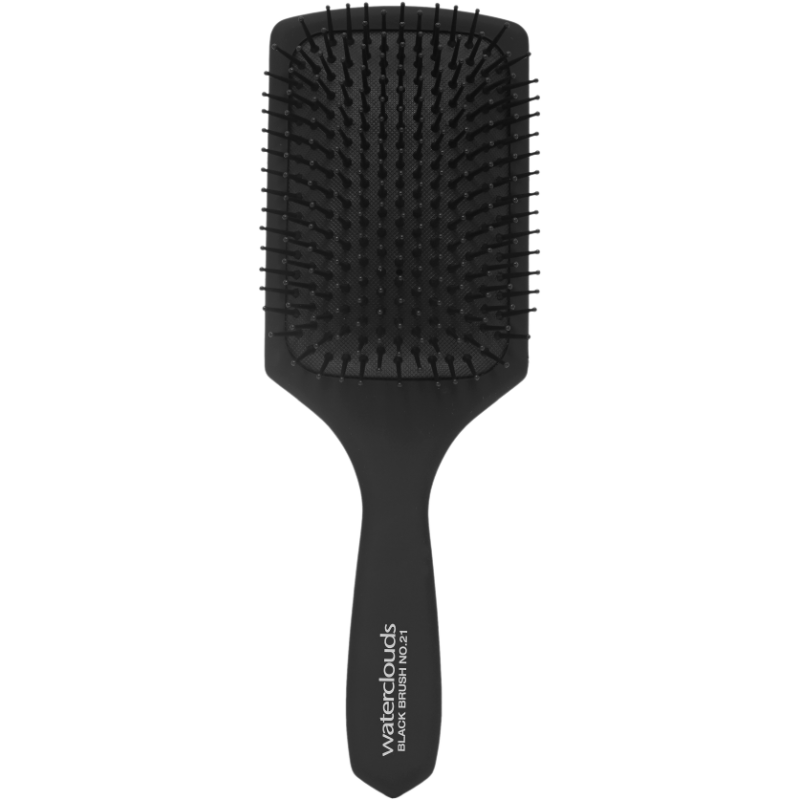Waterclouds Black Brush NO.21 Large Paddle - Paddelborste