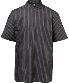 Bravehead Black Pinstriped Barber Jacket Medium