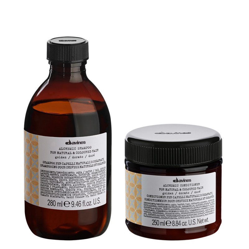 Davines Alchemic Golden Shampoo 280ml + Davines Alchemic Golden Shampoo 280ml Davines Alchemic Golden Shampoo 280ml + Davines Alchemic Golden Shampoo 280ml