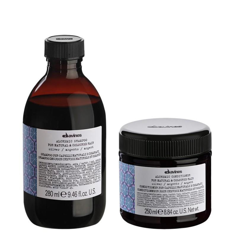 Davines Alchemic Silver Shampoo 280ml + Davines Alchemic Silver Conditioner 250ml Davines Alchemic Silver Shampoo 280ml + Davines Alchemic Silver Conditioner 250ml