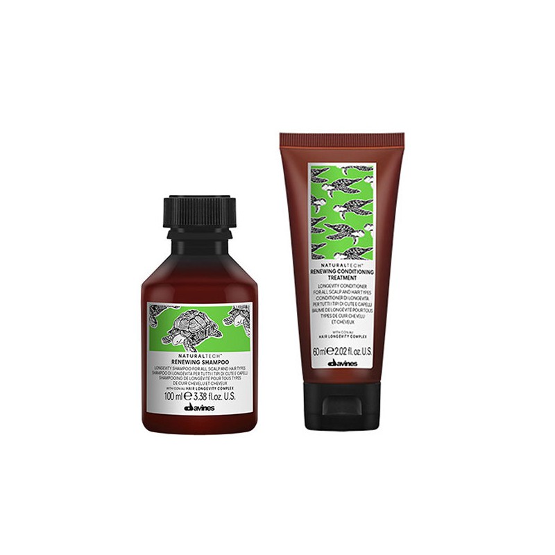 Davines Naturaltech Renewing Shampoo 100ml + Renewing Conditioning Treatment 60ml Davines Naturaltech Renewing Shampoo 100ml + Renewing Conditioning Treatment 60ml