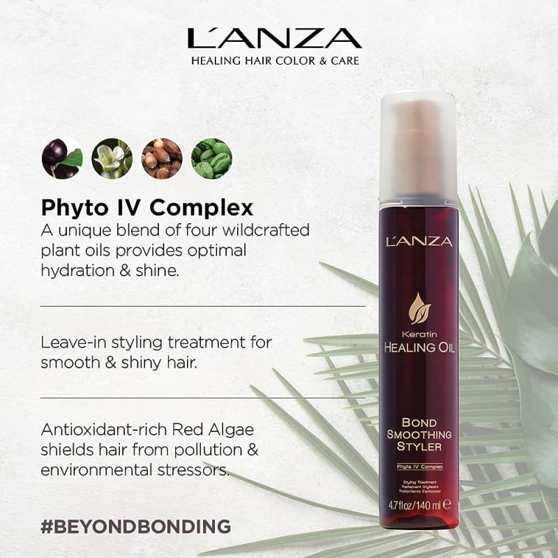 Lanza Keratin Healing Oil Bond Smoothing Styler 140ml